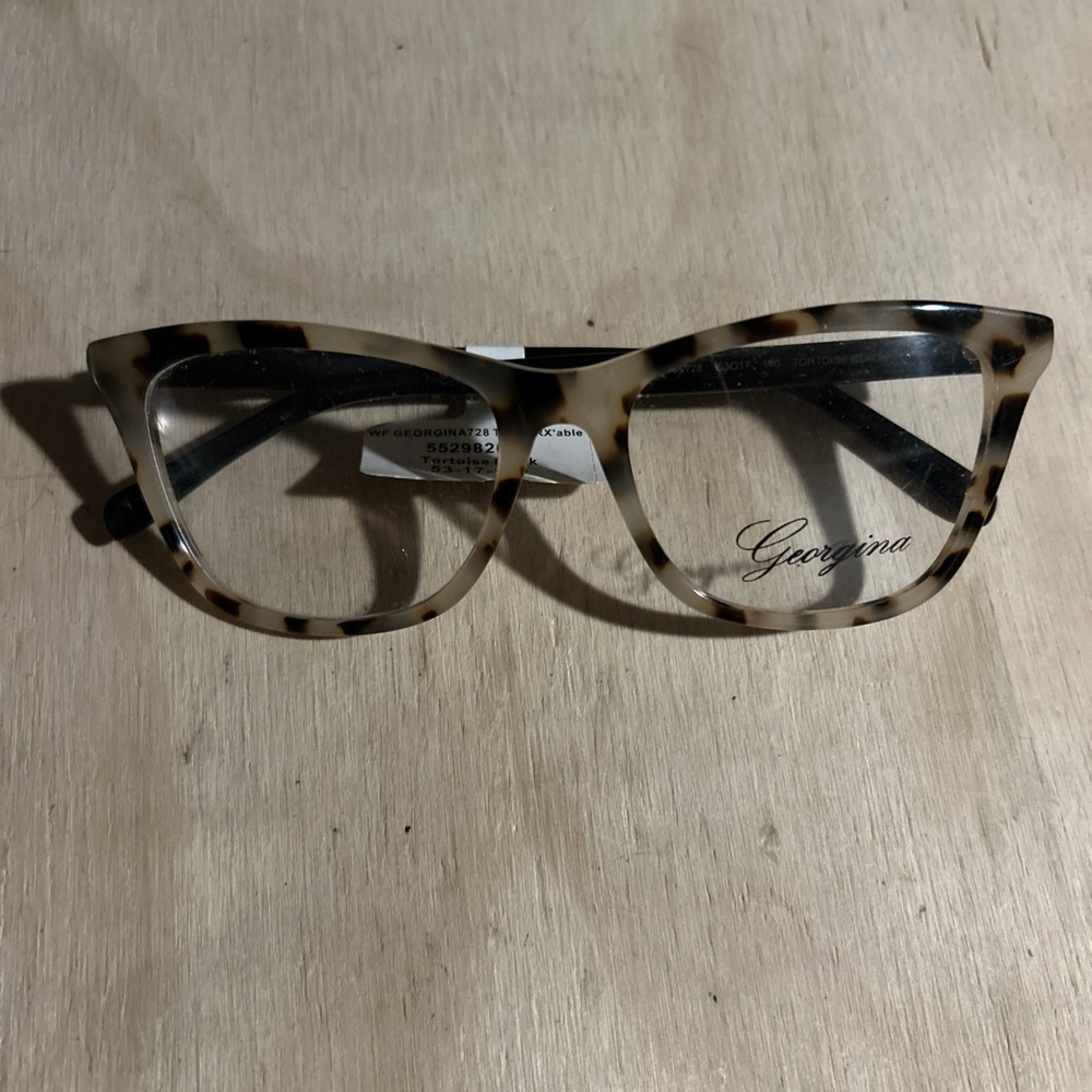 Georgina Tortoise Black 728 Eyeglass Frames 53 17 140